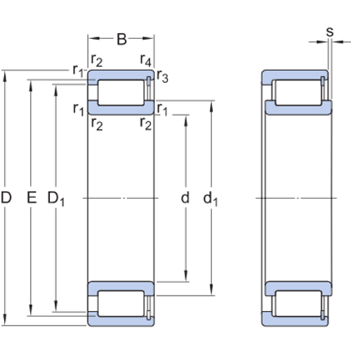 Cylindrical roller bearings, single row, full complement NCF 3010 CV -www.chaco.company