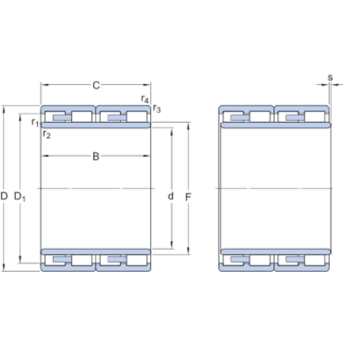 Cylindrical roller bearings, four-row BC4-0092-www.chaco.company