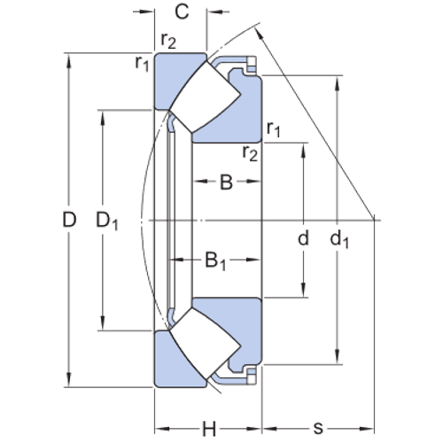 Spherical roller thrust bearings 29430 E -www.chaco.company