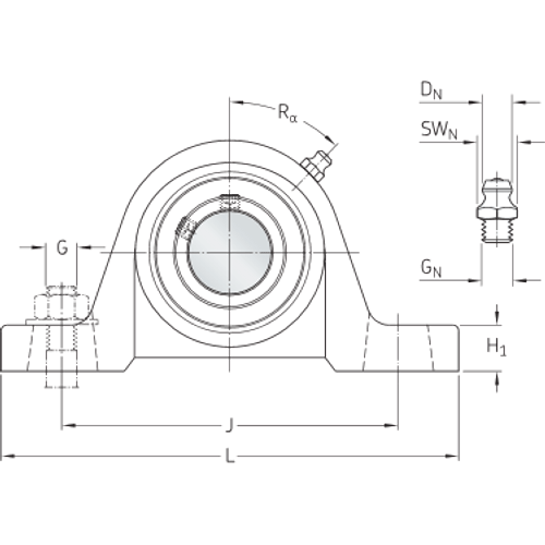 Pillow block ball bearing units UCP 205 -www.chaco.company