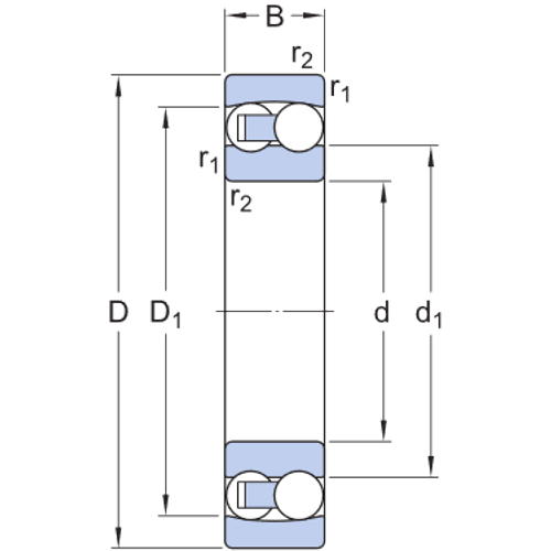 Self-Aligning Ball Bearings 1206 EKTN9 -www.chaco.company