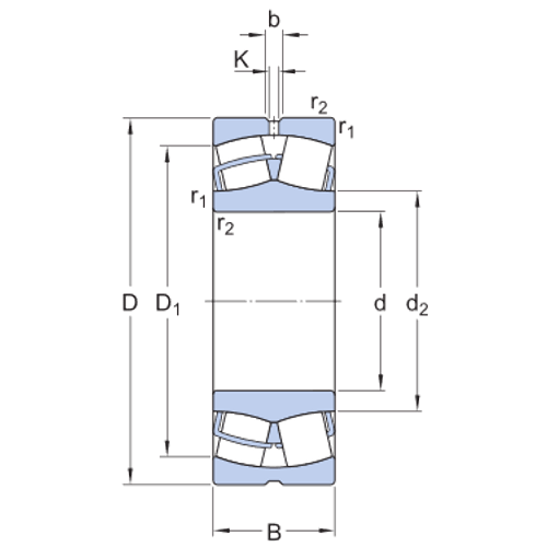Spherical roller bearings BS2-2309-2RS/VT143 -WWW.chaco.company