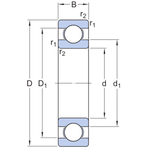 NACHI Deep groove ball bearings 6938-www.chaco.company